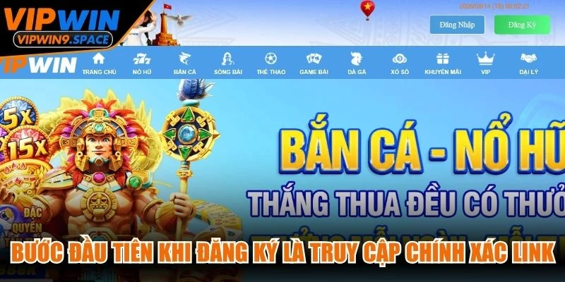 Bước đầu tiên khi đăng ký VIPWIN chính là tìm kiếm và truy cập chính xác link